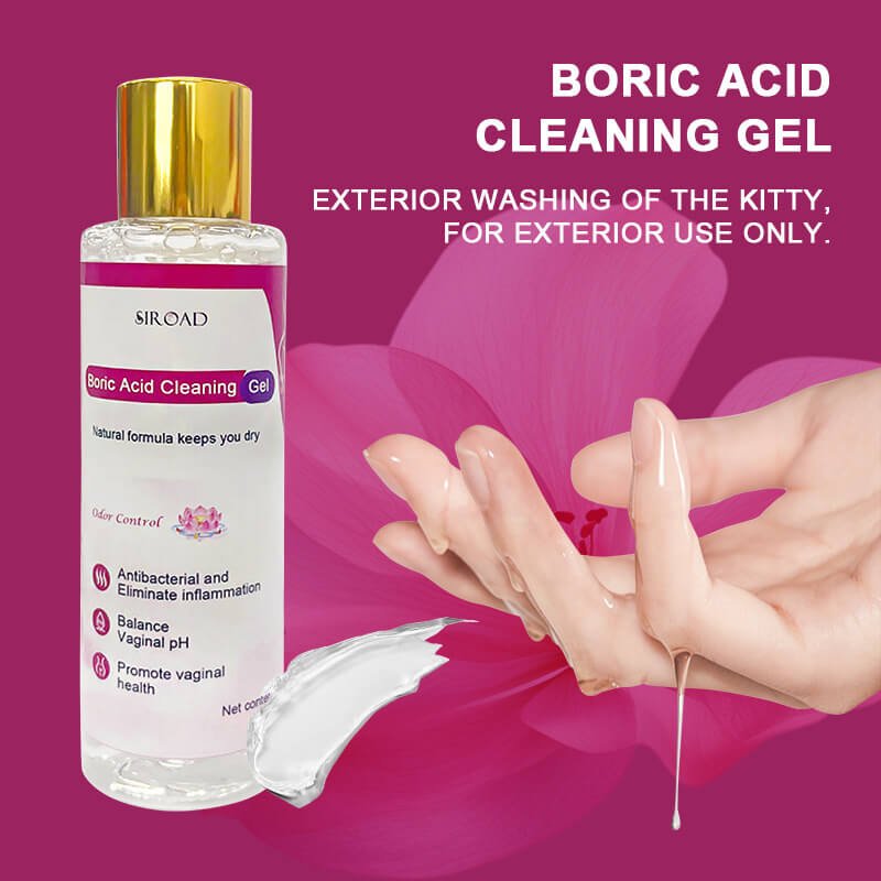 Boric acid vaginal cleansing gel