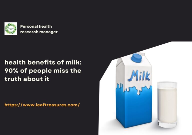 health benefits of milk