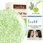 SADOER Tea Tree Oil Solid Shampoo Bar - 60g (2.12oz) Anti-Dandruff & Oil Control Hair Soap, Reduces Hair Loss with 98% Plant-Based Ingredients - Image 3