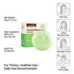 SADOER Tea Tree Oil Solid Shampoo Bar - 60g (2.12oz) Anti-Dandruff & Oil Control Hair Soap, Reduces Hair Loss with 98% Plant-Based Ingredients - Image 4