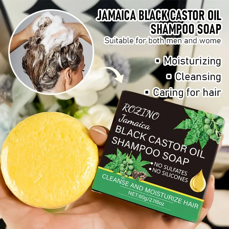 Rozino Black Castor Oil Shampoo Soap - Image 2